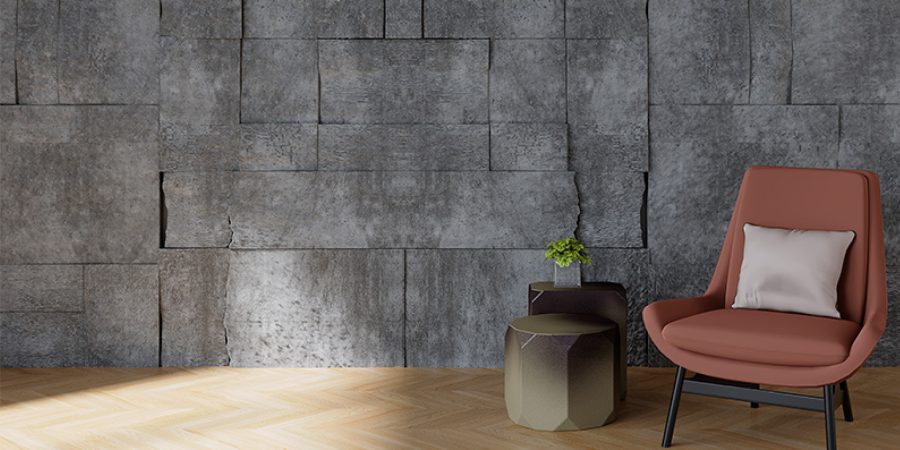 Hormigón impreso vertical