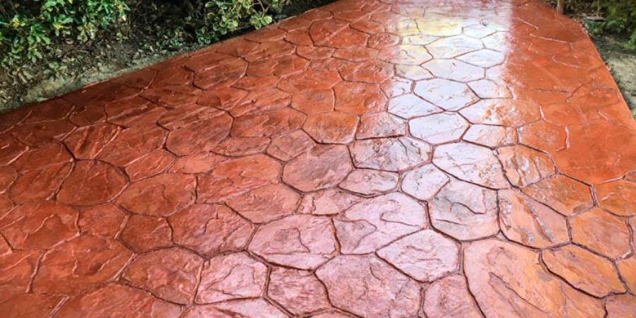 Pavimento de hormigón impreso